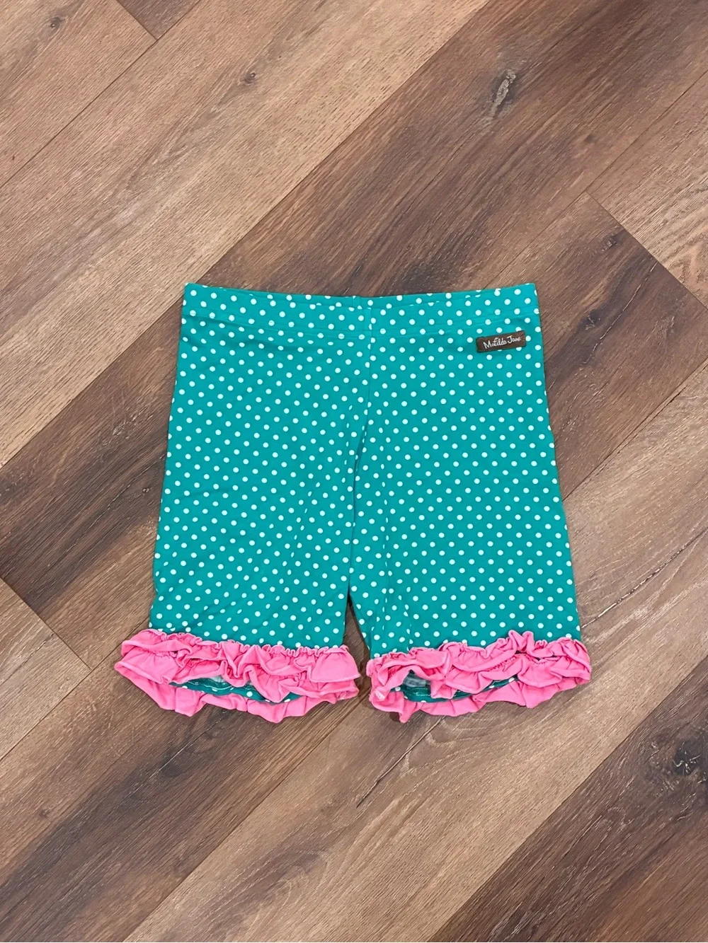 Matilda Jane Cheerful Spirit Shortie Brilliant Daydream Green Shorts 14 Girl